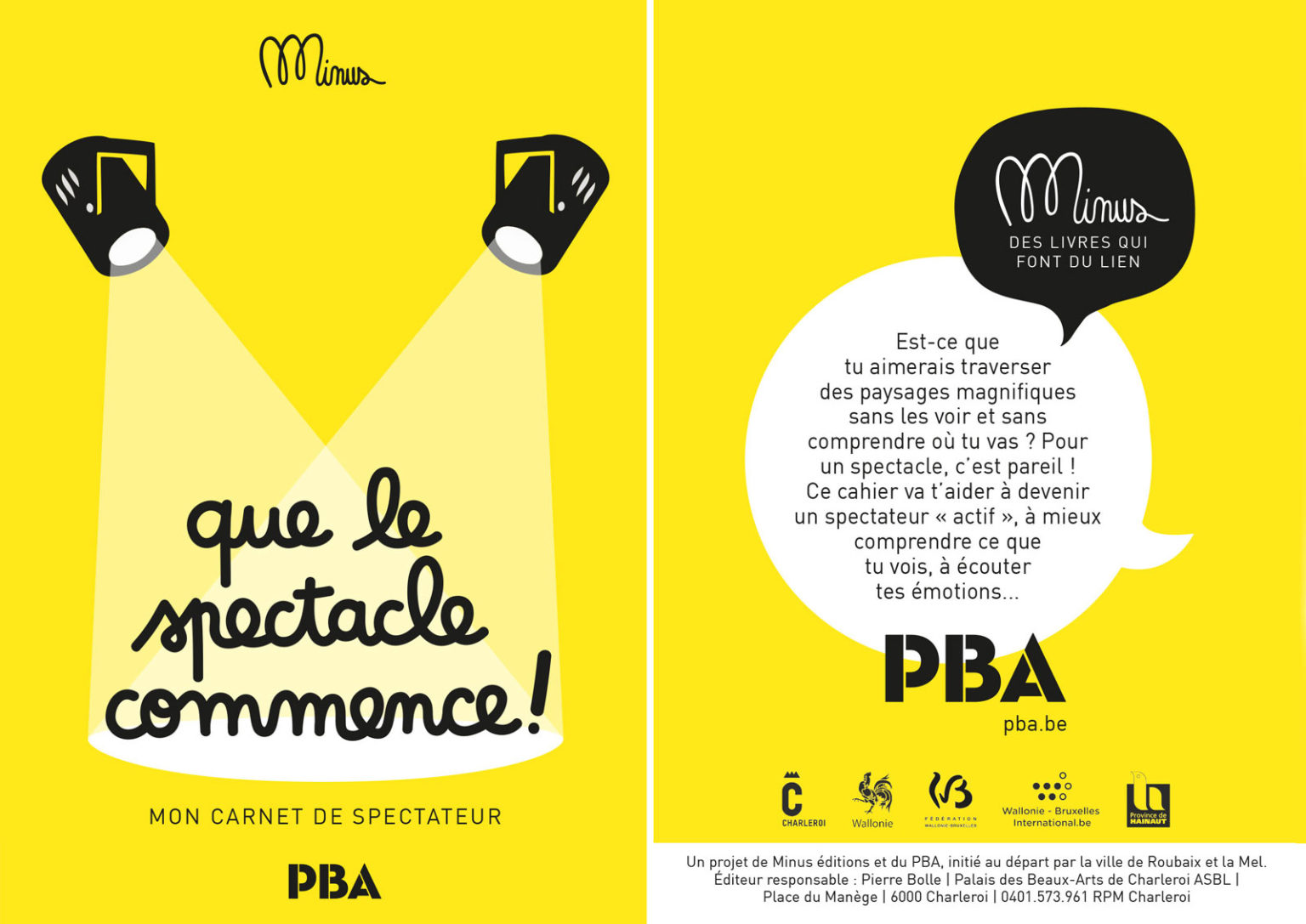 Carnet du jeune spectateur | PBA